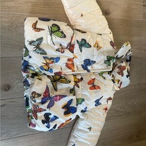 Colorful Butterfly Print Jacket